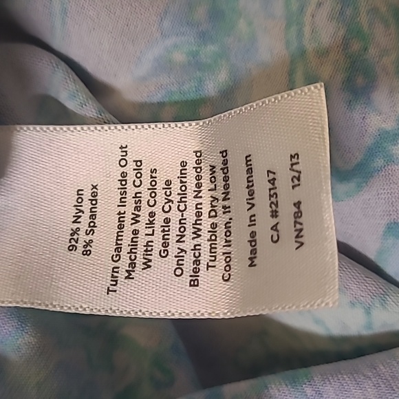 Talbots Blue and Green Floral Dress - Picture 11 of 12